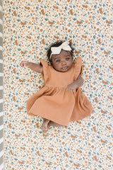 Harvest Floral Muslin Crib Sheet - HoneyBug 