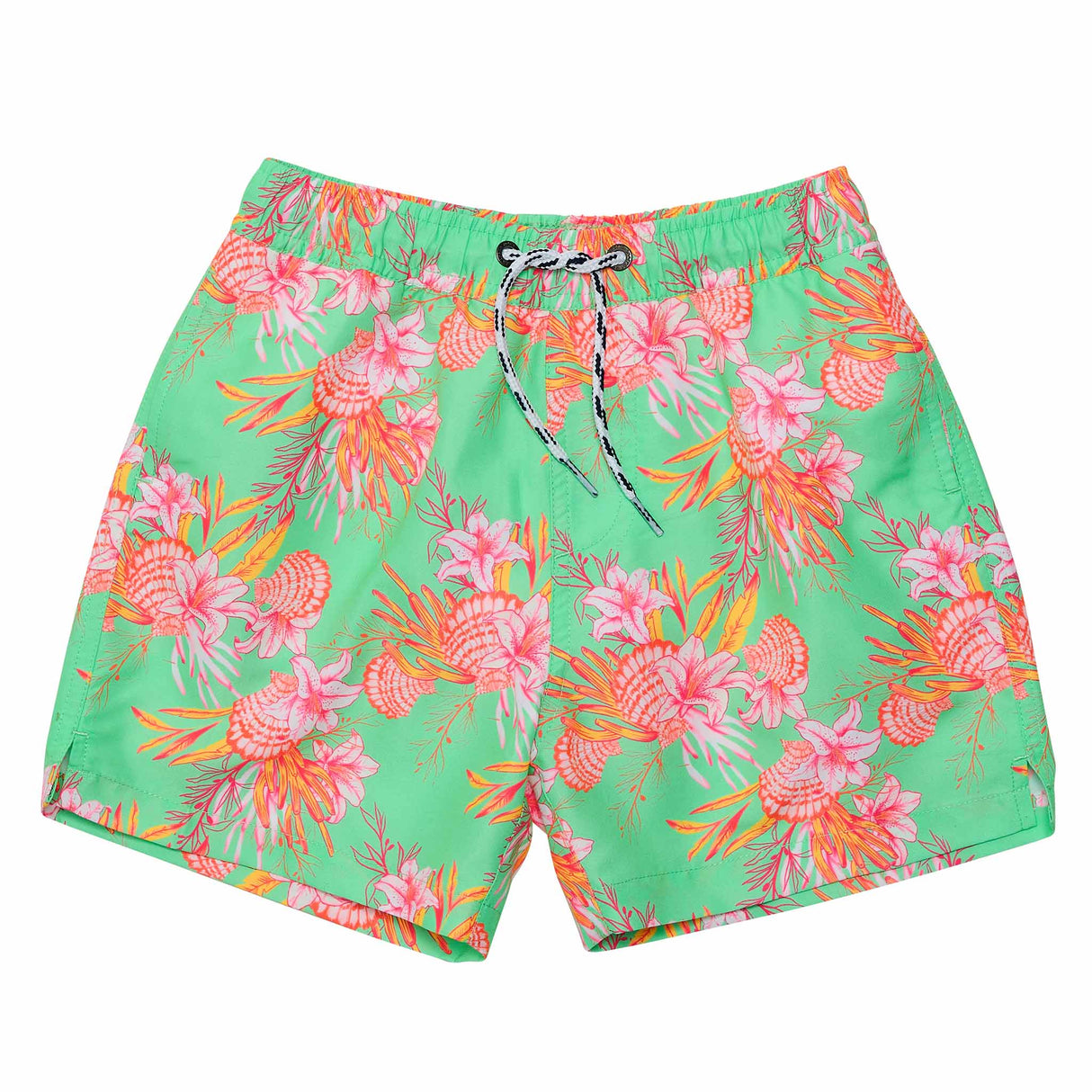 Coastal Shells Sustainable Swim Short - HoneyBug 