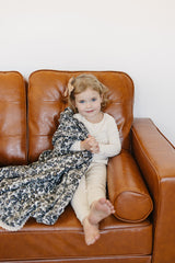 Liberty Floral + Coastal Plaid Lace Muslin Quilt - HoneyBug 