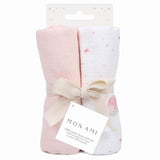 French Swan 2 Pk Burp Cloth Set - HoneyBug 