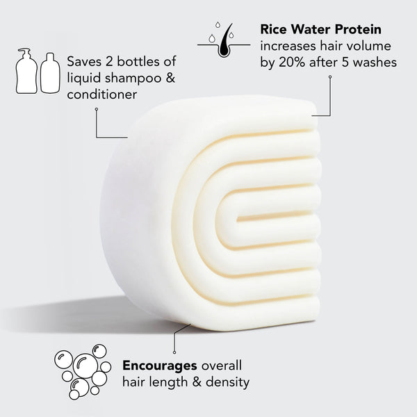 Rice Water Conditioner Bar for Hair Growth - HoneyBug 