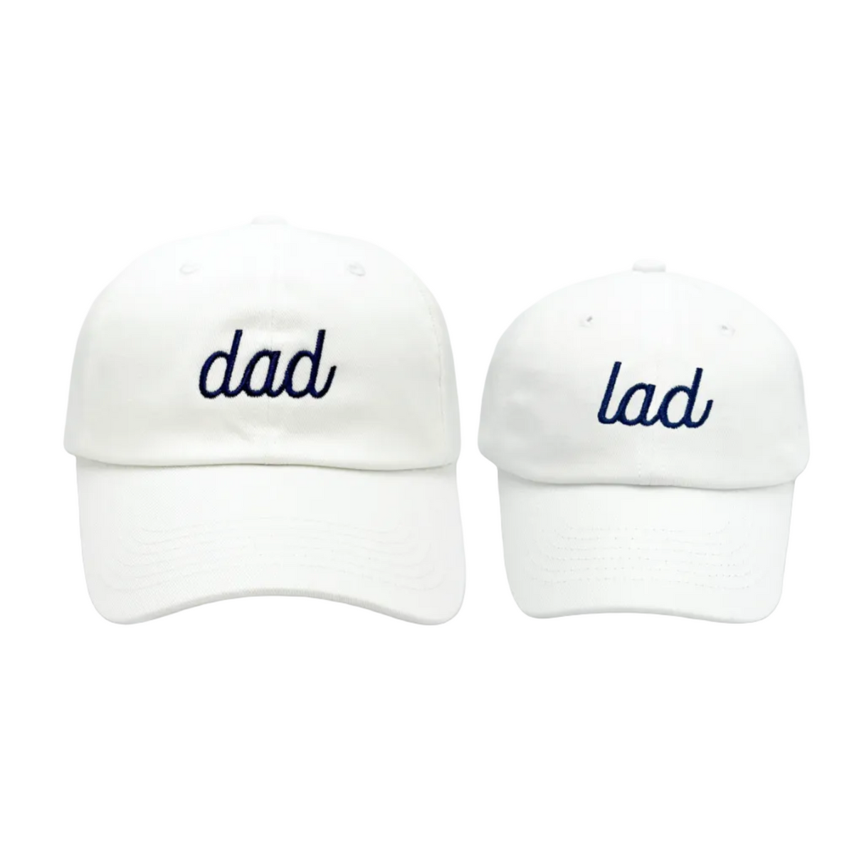 Dad & Lad Baseball Hat Set (Baby & Adult, Youth & Adult)