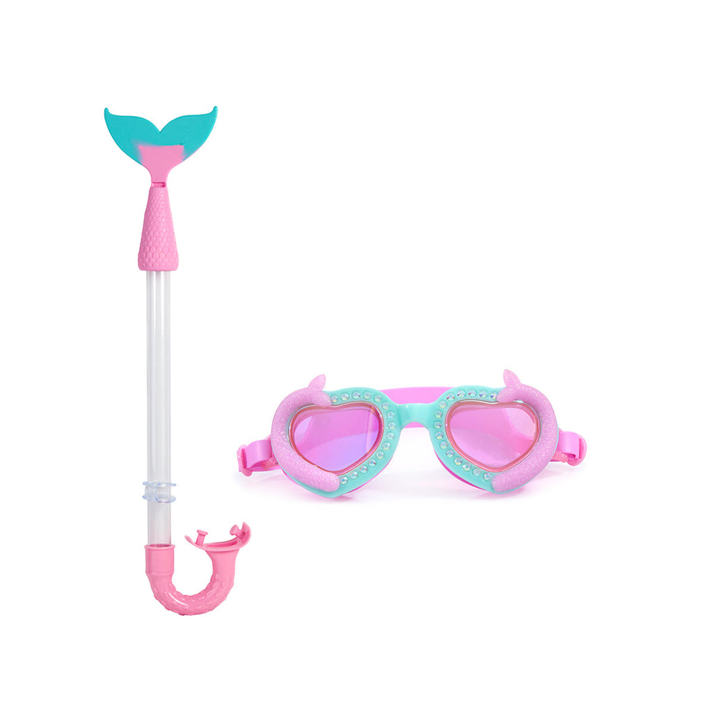 Swimming With Mermaids Goggle & Snorkel Starter Set by Bling2o - HoneyBug 