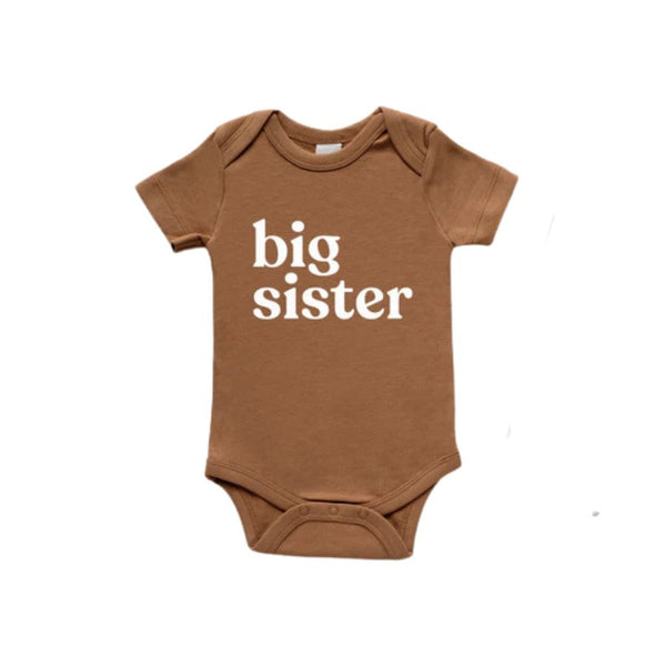 Big Sister Organic Baby Bodysuit - HoneyBug 