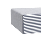 Luxe Premium Percale Crib Sheet in Navy French Ticking