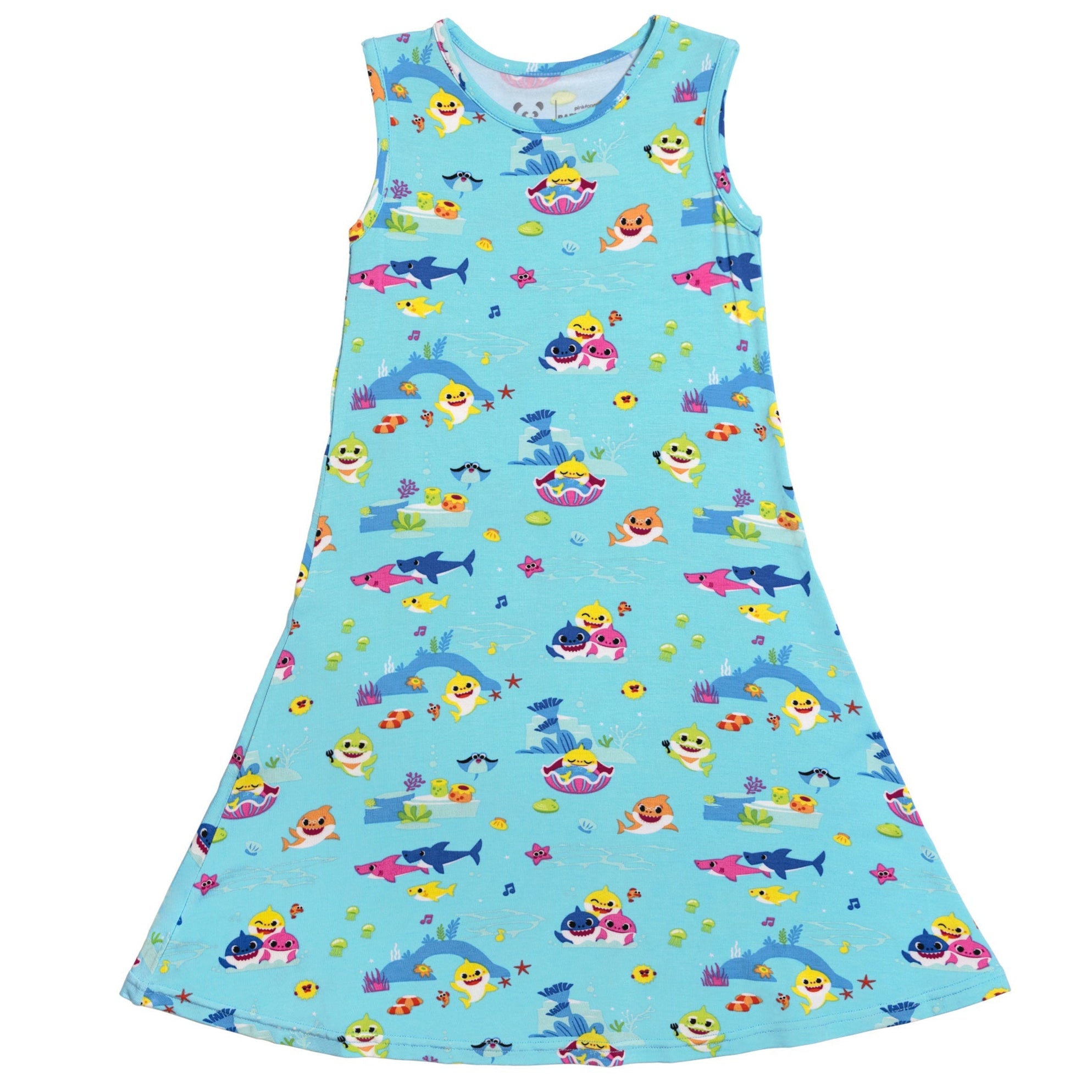Baby Shark Bamboo Girls' Sleeveless Dress – HoneyBug
