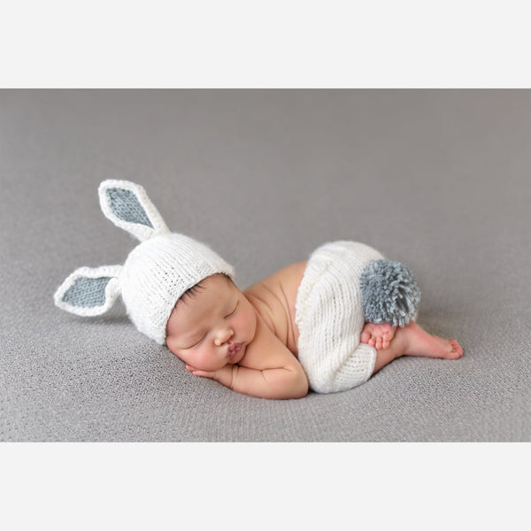 Bailey Bunny Hat and Pant Newborn Set - HoneyBug 