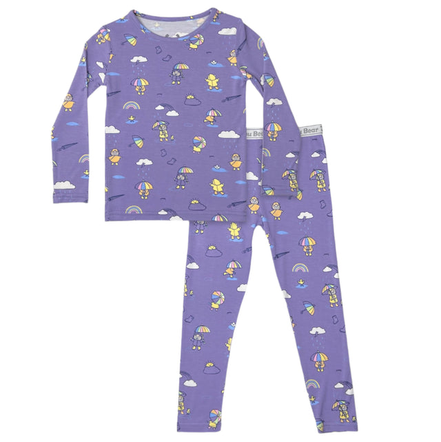 Rainbow Bear Bamboo Kids Pajamas - HoneyBug 
