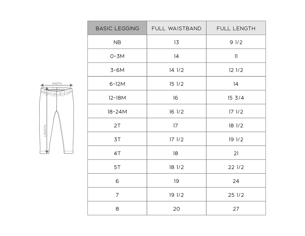 Basic Leggings - HoneyBug 