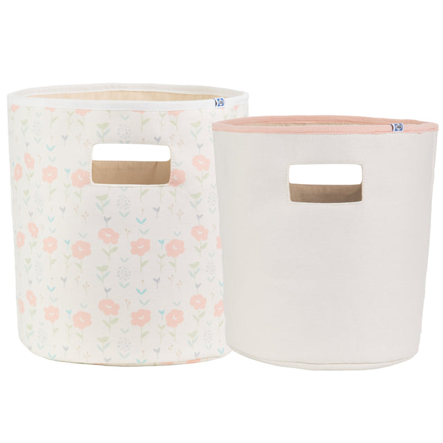 Sealy Baby Soft Storage - Coral and Blossoms - HoneyBug 