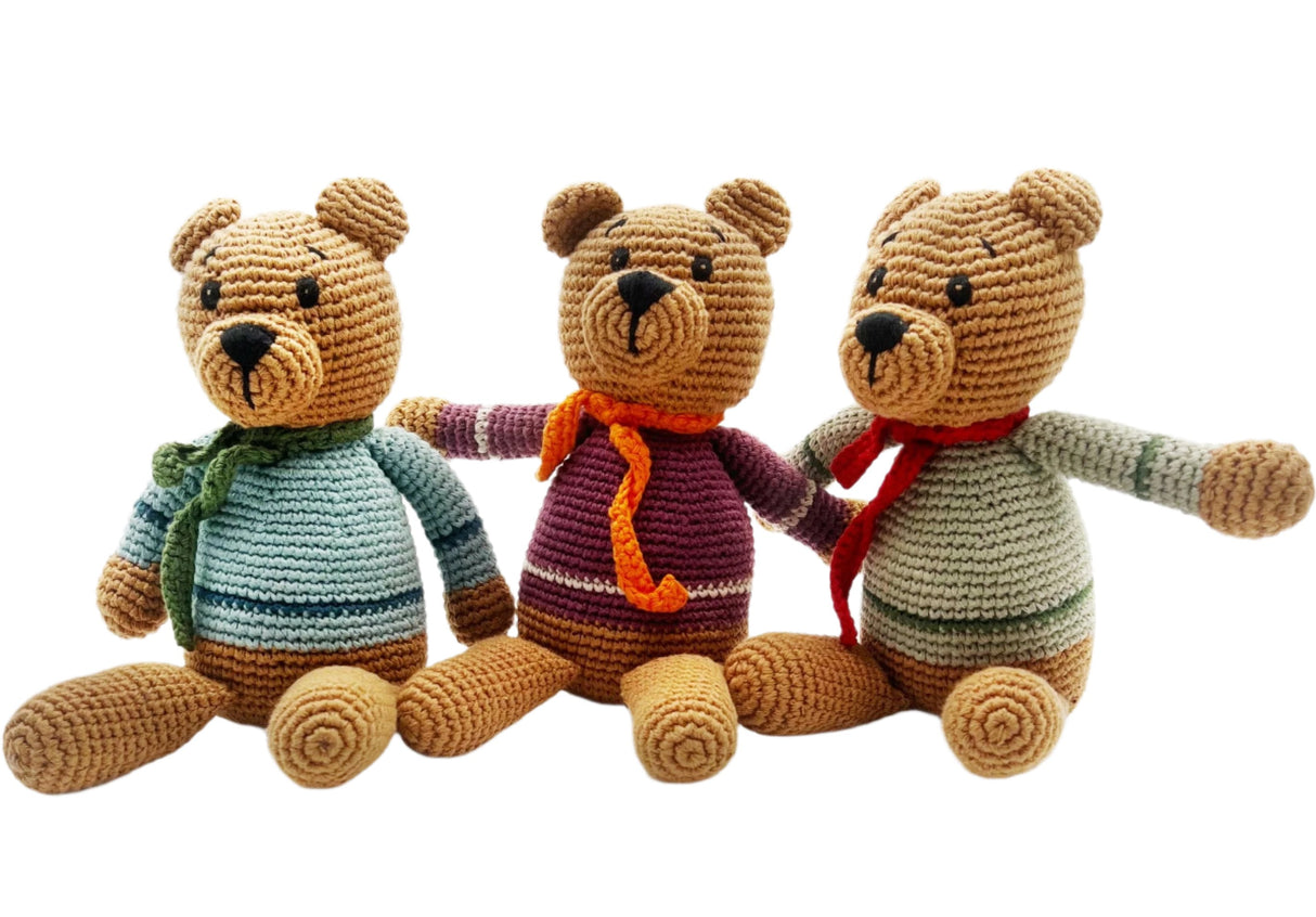 Teddy Bear Rattle - HoneyBug 