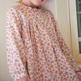 Girls Myrtle Pleated Dress | Pink Heather - HoneyBug 