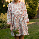 Toddler Lulu Dress with Lace Trim | Pink Heather - HoneyBug 