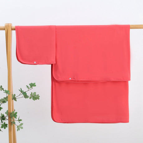 Berry Red Bamboo Swaddle Blanket - HoneyBug 