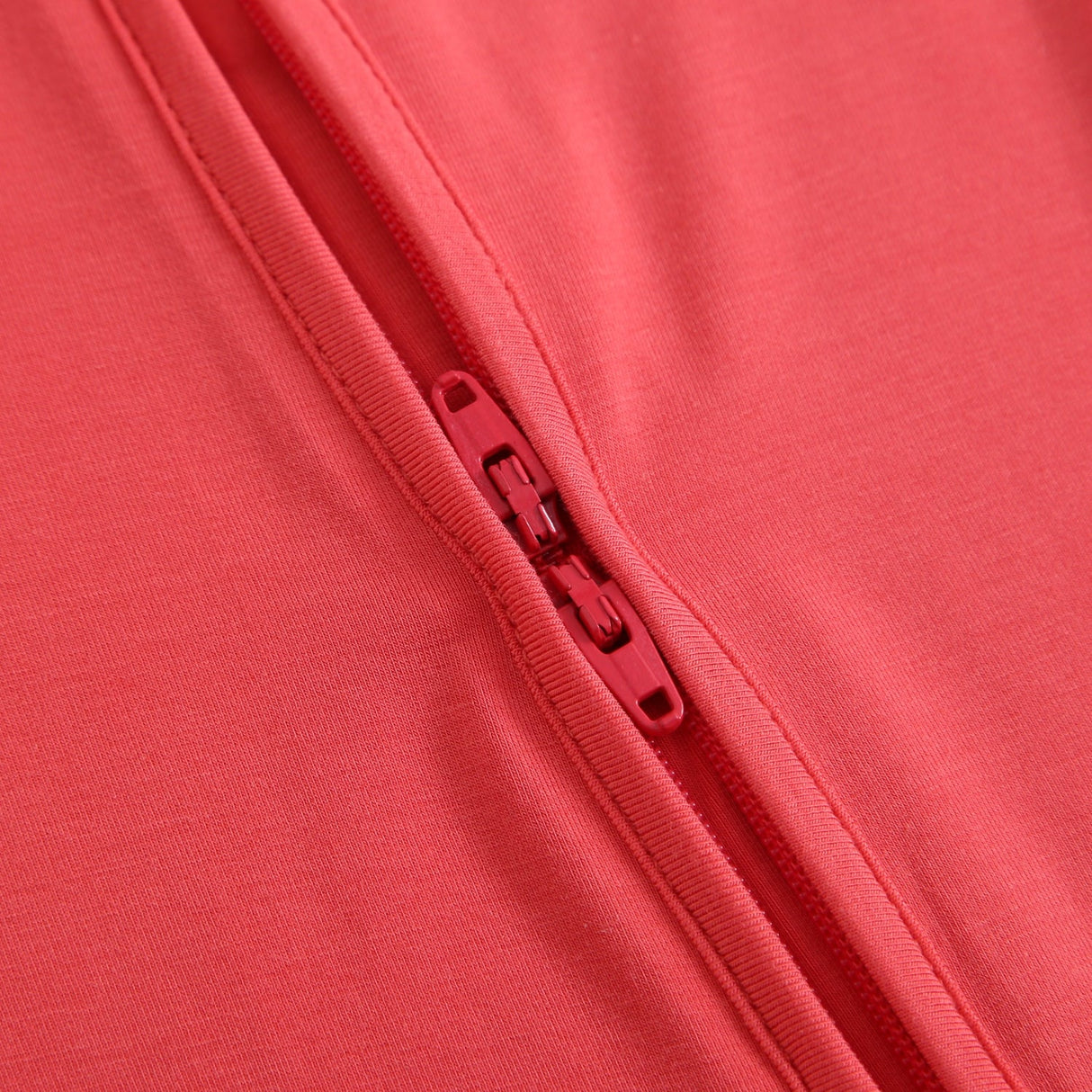 Berry Red Zippered Baby Romper - HoneyBug 