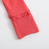 Berry Red Zippered Baby Romper - HoneyBug 