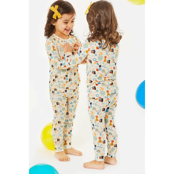 Long Sleeve Pajama Set - Birthday - HoneyBug 