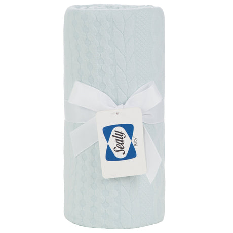 Sealy Baby Knit Blanket - Eucalyptus Mint - HoneyBug 