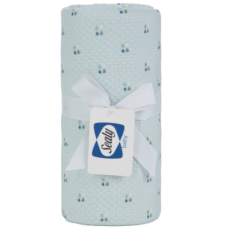 Sealy Baby Printed Knit Blanket - Drops - HoneyBug 