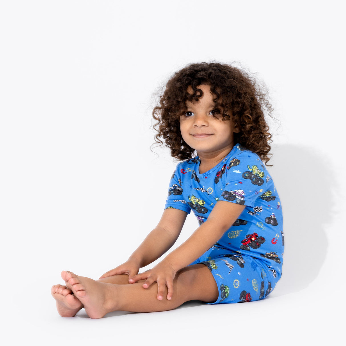 Blaze and the Monster Machines Bamboo Kids Pajama Short Set - HoneyBug 