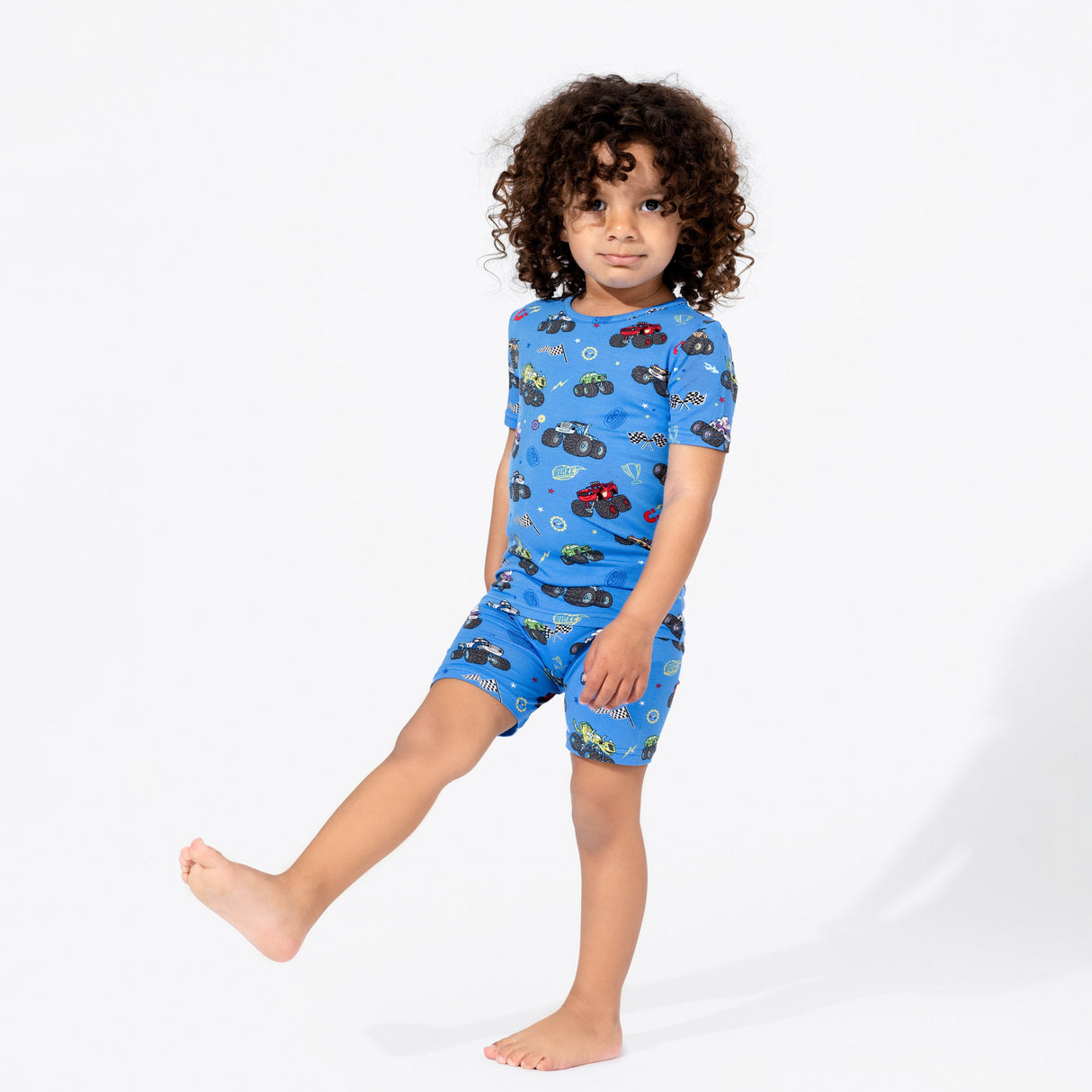 Blaze and the Monster Machines Bamboo Kids Pajama Short Set - HoneyBug 