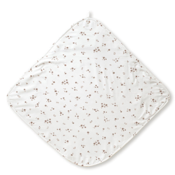 Organic Cotton Hooded Baby Towel & Poncho - Bloom - HoneyBug 