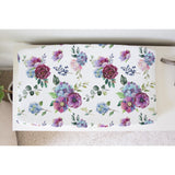 Changing Pad Cover - Blue Floral - HoneyBug 