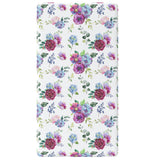 Fitted Crib Sheet - Blue Floral - HoneyBug 