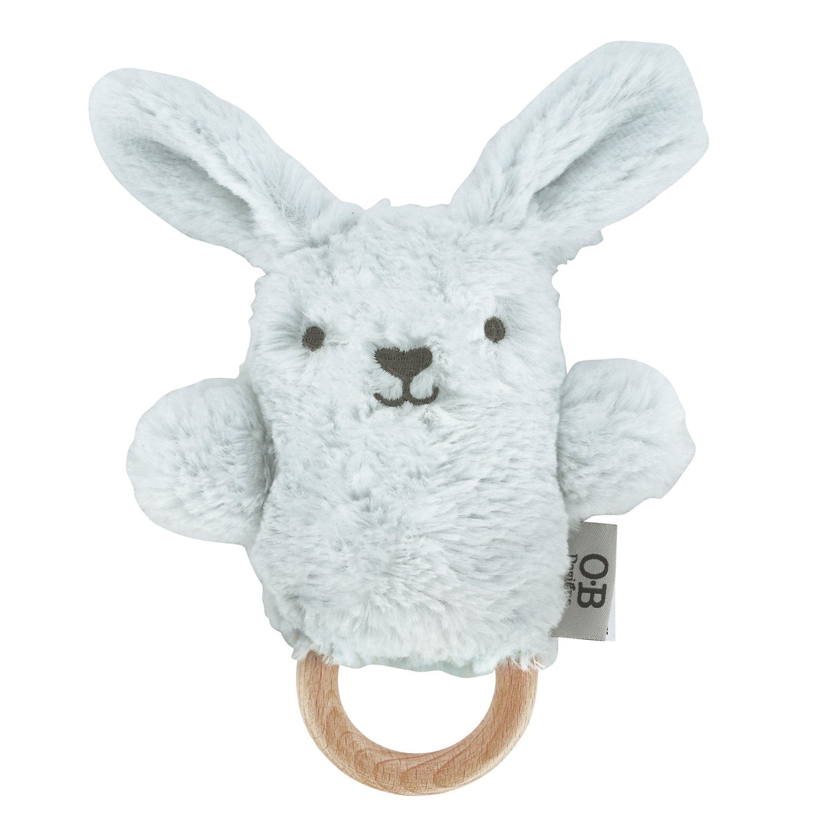Baxter Soft Blue Bunny Soft Rattle Toy 6.8
