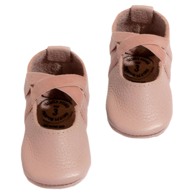 Blush Ballet Slipper Baby Shoe - HoneyBug 