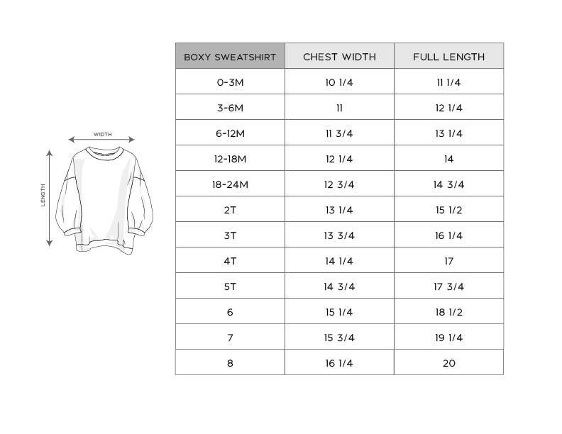 Boxy Sweatshirt - HoneyBug 