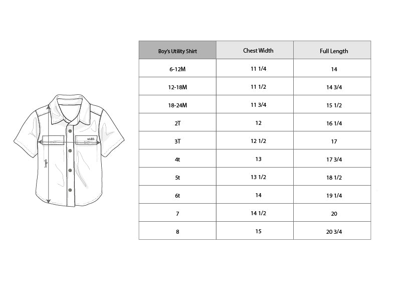 Boy's Utility Shirt - HoneyBug 