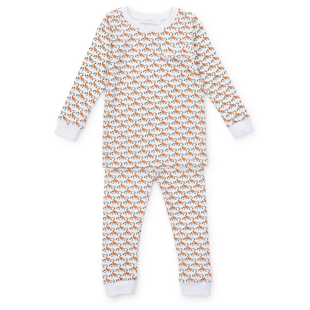 Bradford Pima Cotton Pajama Pant Set - Pheasants - HoneyBug 