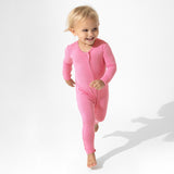 Bubblegum Pink Bamboo Convertible Footie - HoneyBug 