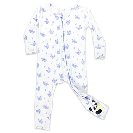 Butterfly Bamboo Convertible Footie - HoneyBug 