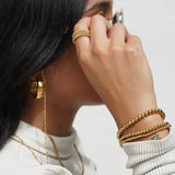 Cosa Medium Hoop Earring - HoneyBug 