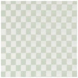 Leaf Green & White Checkered Nursing Pillow Cover