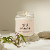 Girl Mama Soy Candle - Clear Jar - 9 oz (Wildflowers and Salt) - HoneyBug 