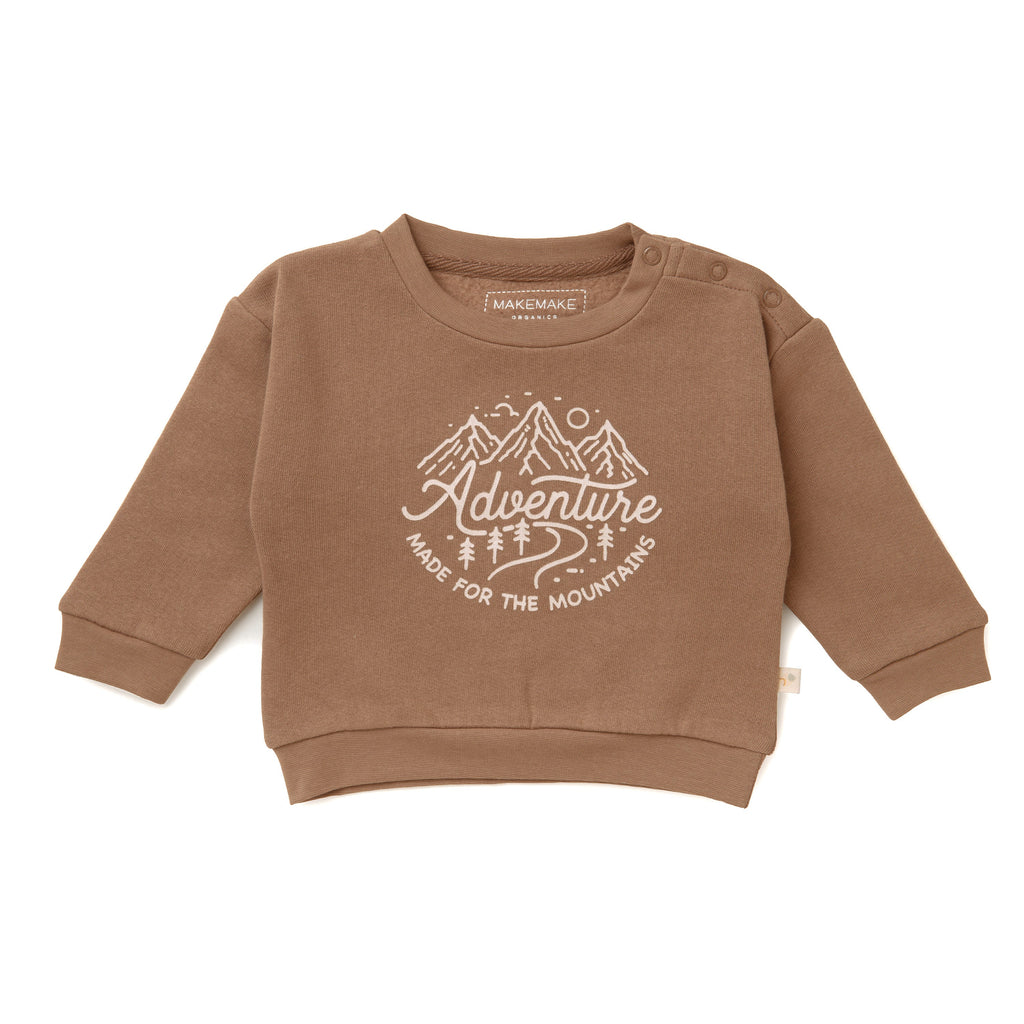Organic Graphic Sweatshirt - Adventure - HoneyBug 