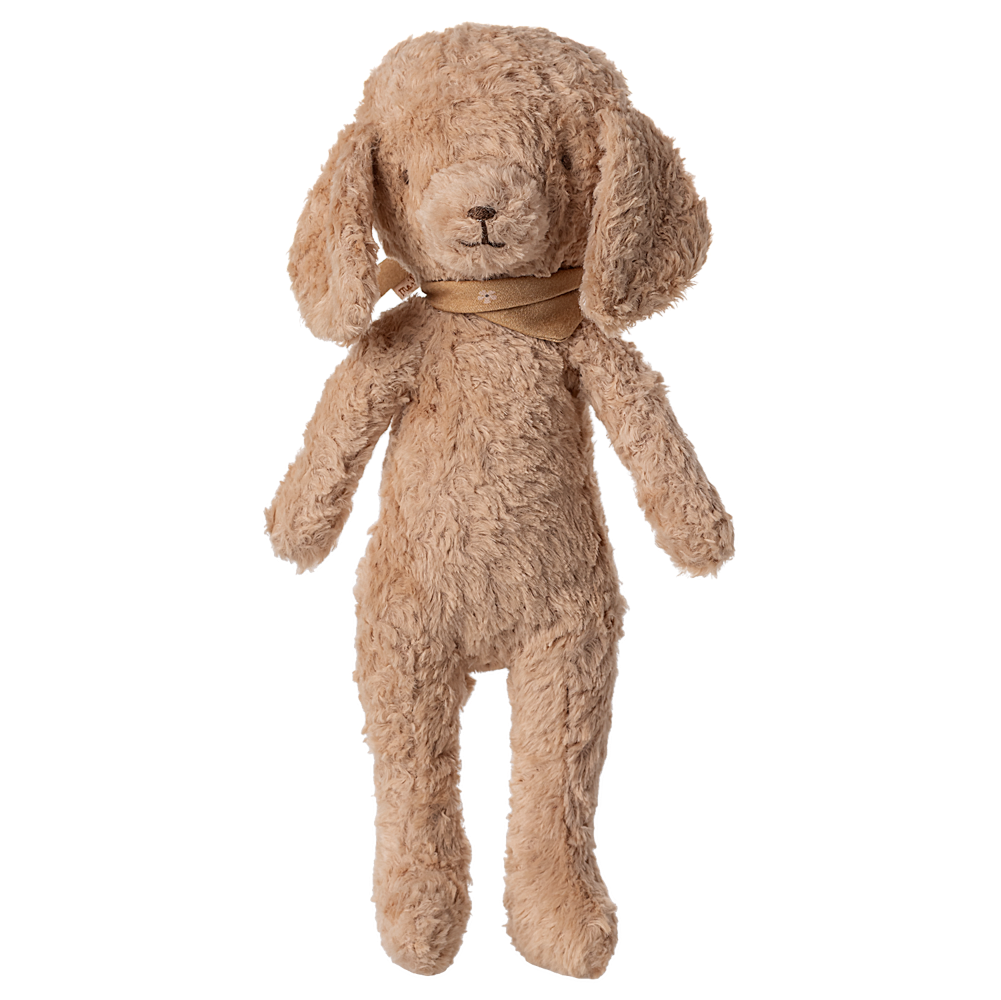 Poodle dog, Vintage plush - Dusty powder