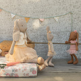 Bunny size 1, Chocolate brown - Ballet suit and skirt rose