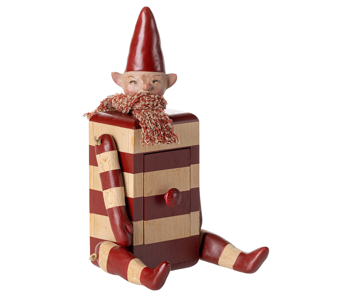 Elf with Drawer - Red - HoneyBug 