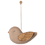 Fabric Ornament, Bird - Mable - Latte - HoneyBug 