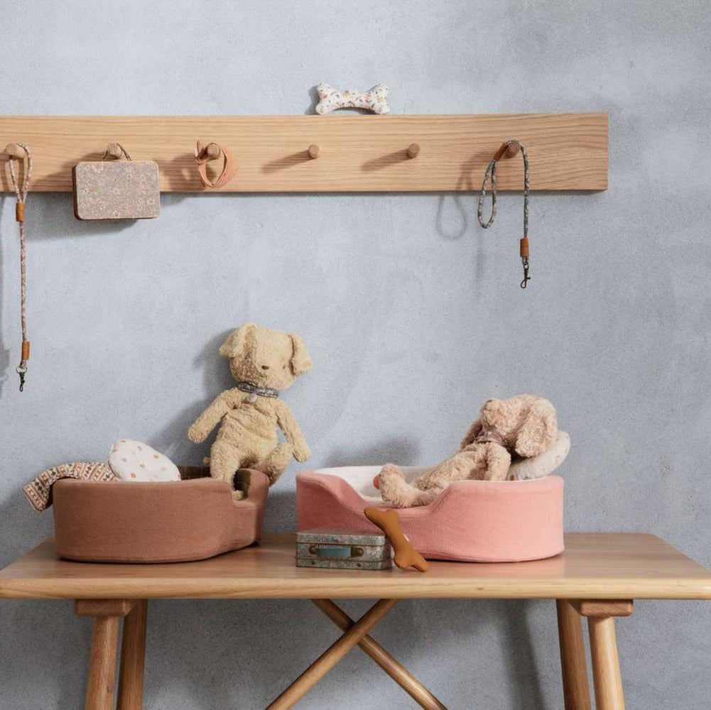 Poodle dog, Vintage plush - Dusty powder