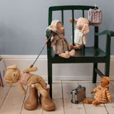 Poodle dog, Vintage plush - Dusty powder