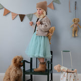 Poodle dog, Vintage plush - Dusty powder