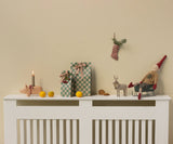 Stocking Ornament, Checker - Red - HoneyBug 