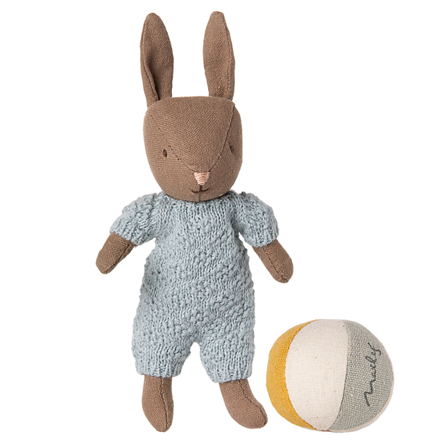Rabbit Set, Micro - Brown - Blue - HoneyBug 