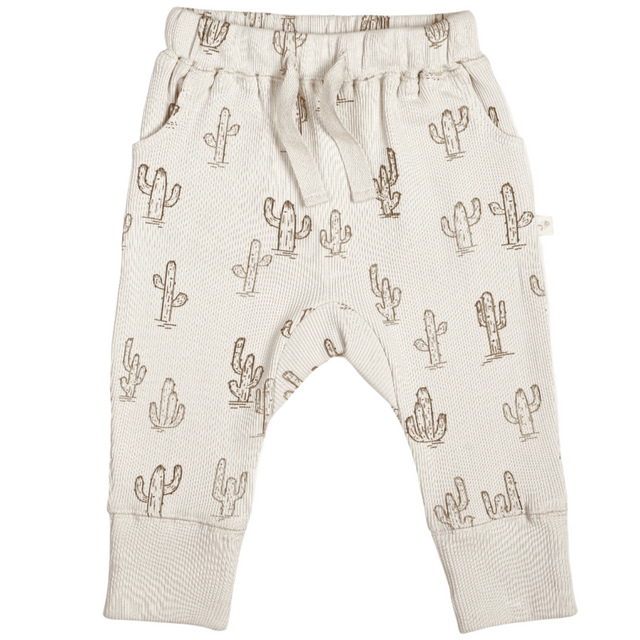 Organic Baby Toddler Harem Pants - Cactus - HoneyBug 