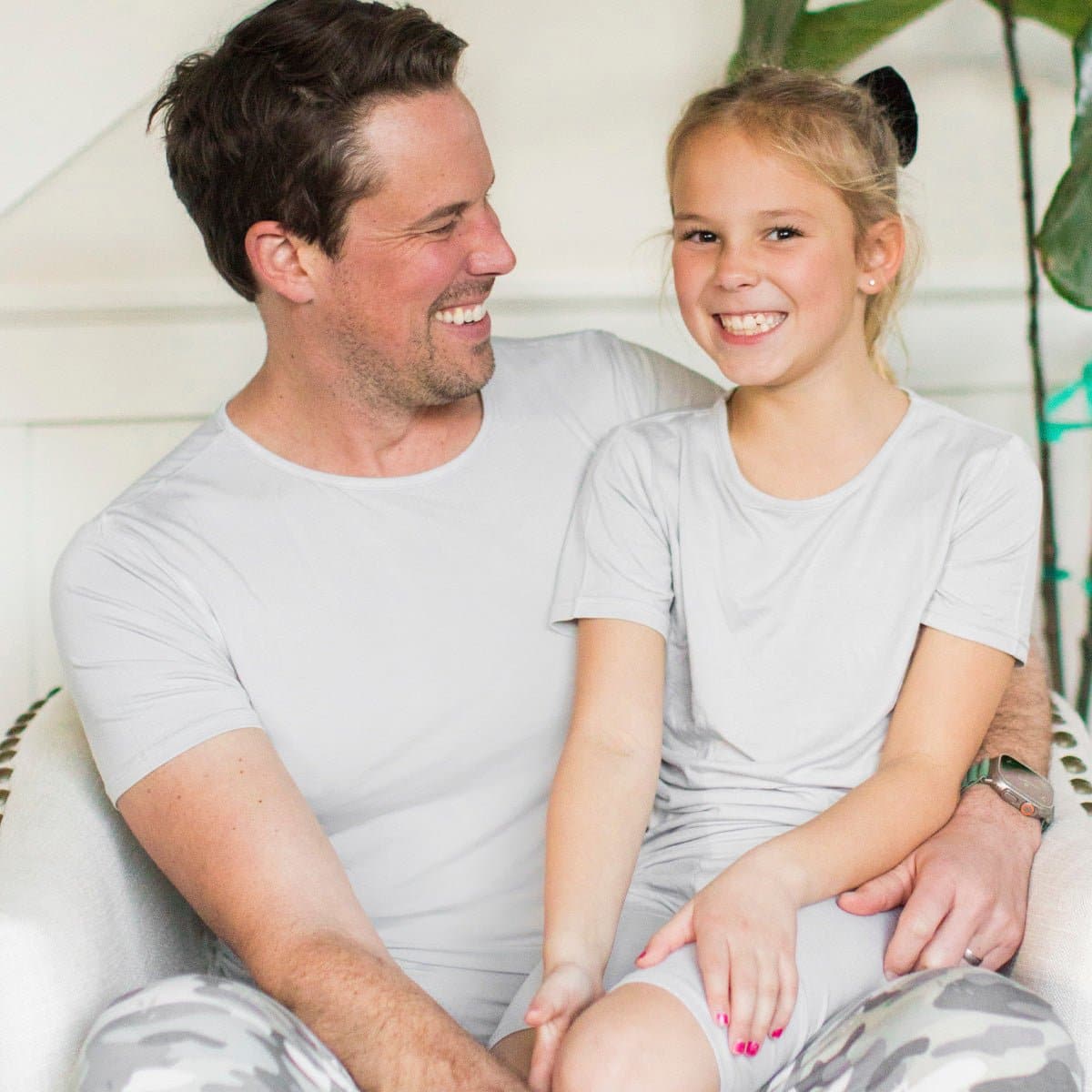 Cloud Grey Bamboo Kids Pajama Short Set - HoneyBug 